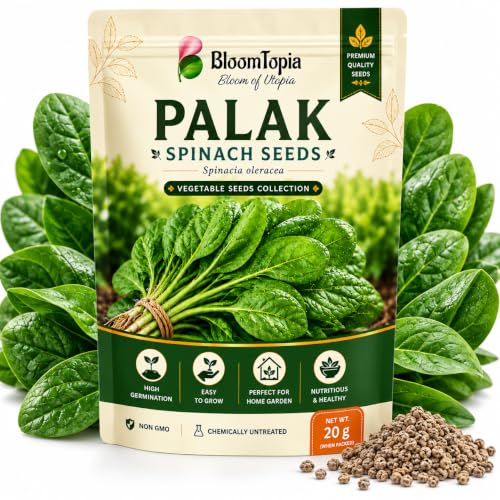 BloomTopia palak spinach seed pouch.