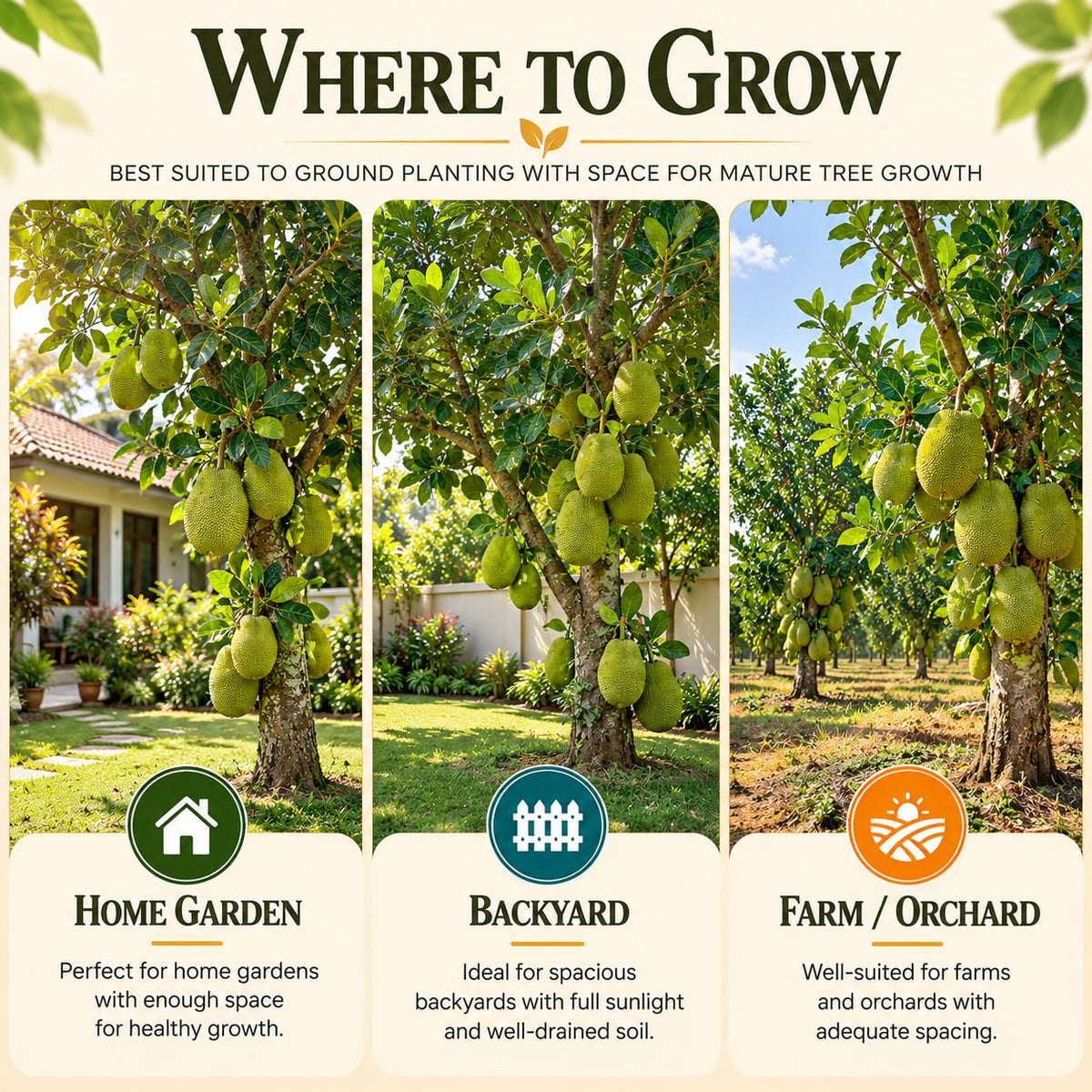 Illustrated growing locations for Thai All-Time Jackfruit.