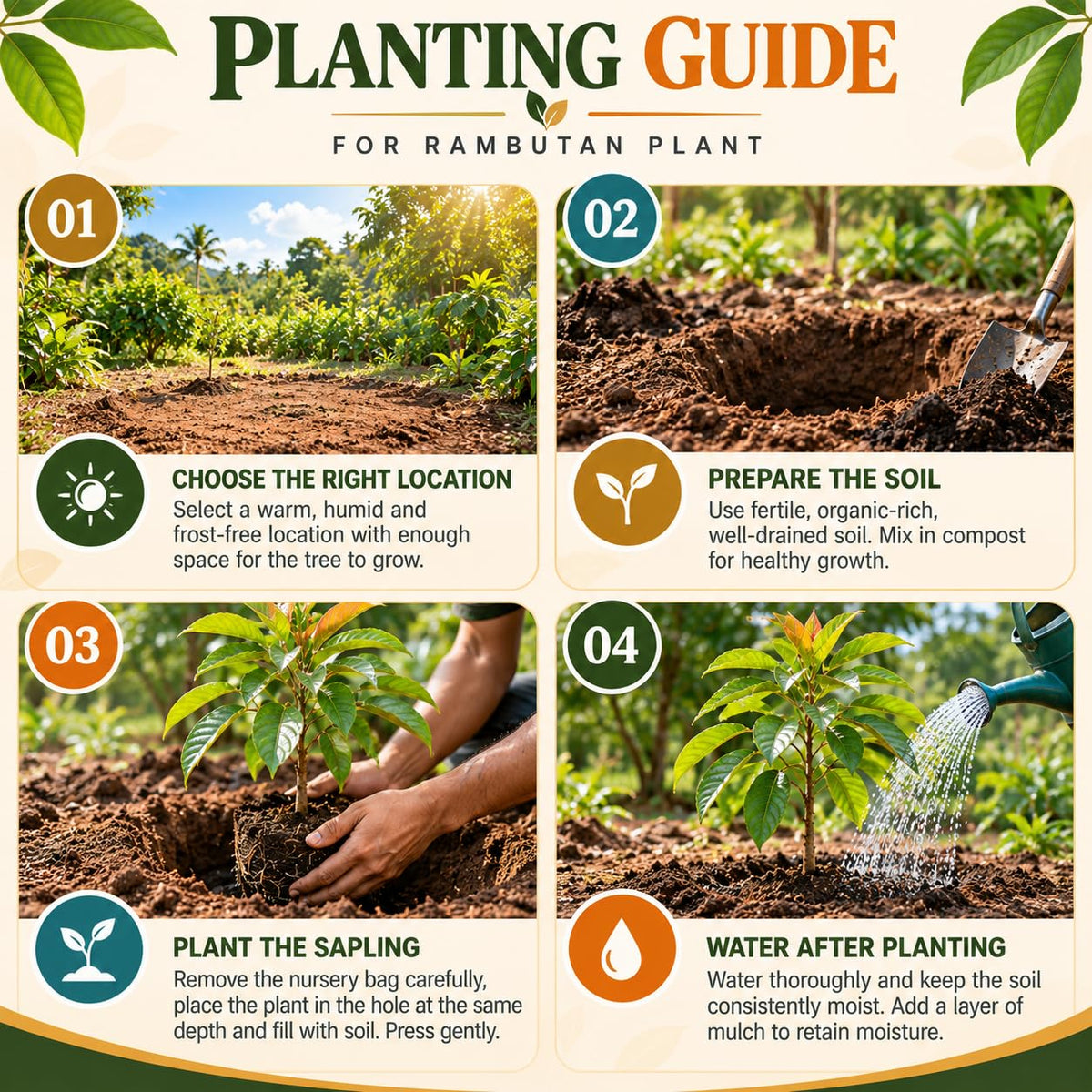 rambutan planting guide.