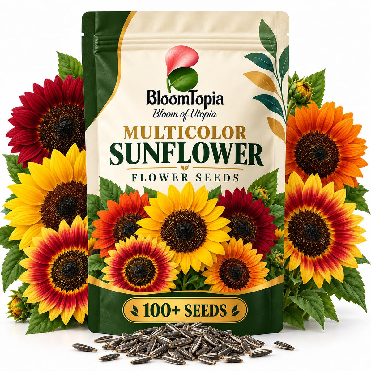 BloomTopia mixed sunflower seed pouch.
