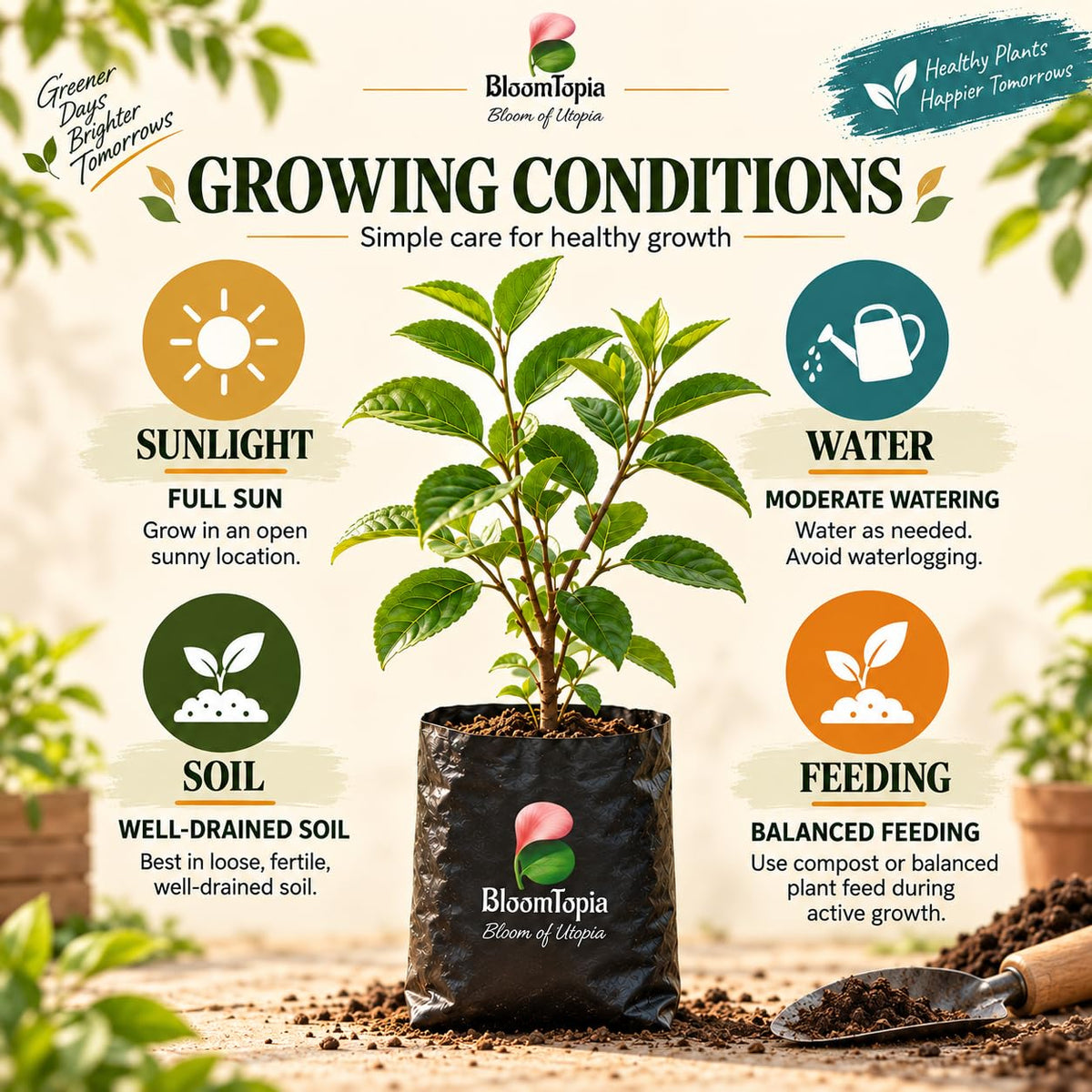 Sunlight, water, soil and feeding guide for Ball Sundari Apple Ber Fruit.