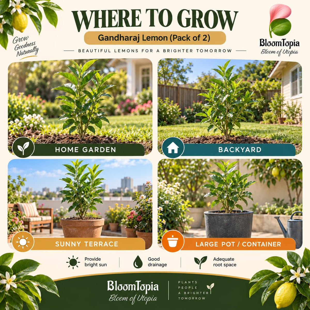 Illustrated growing locations for Gandharaj Lemon.