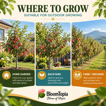 Illustrated growing locations for HRMN-99 Hariman Apple.