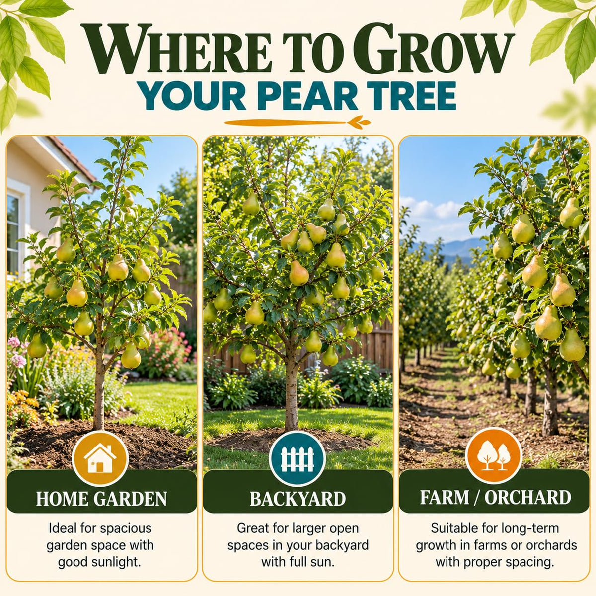 Illustrated growing locations for Nashpati Pear.