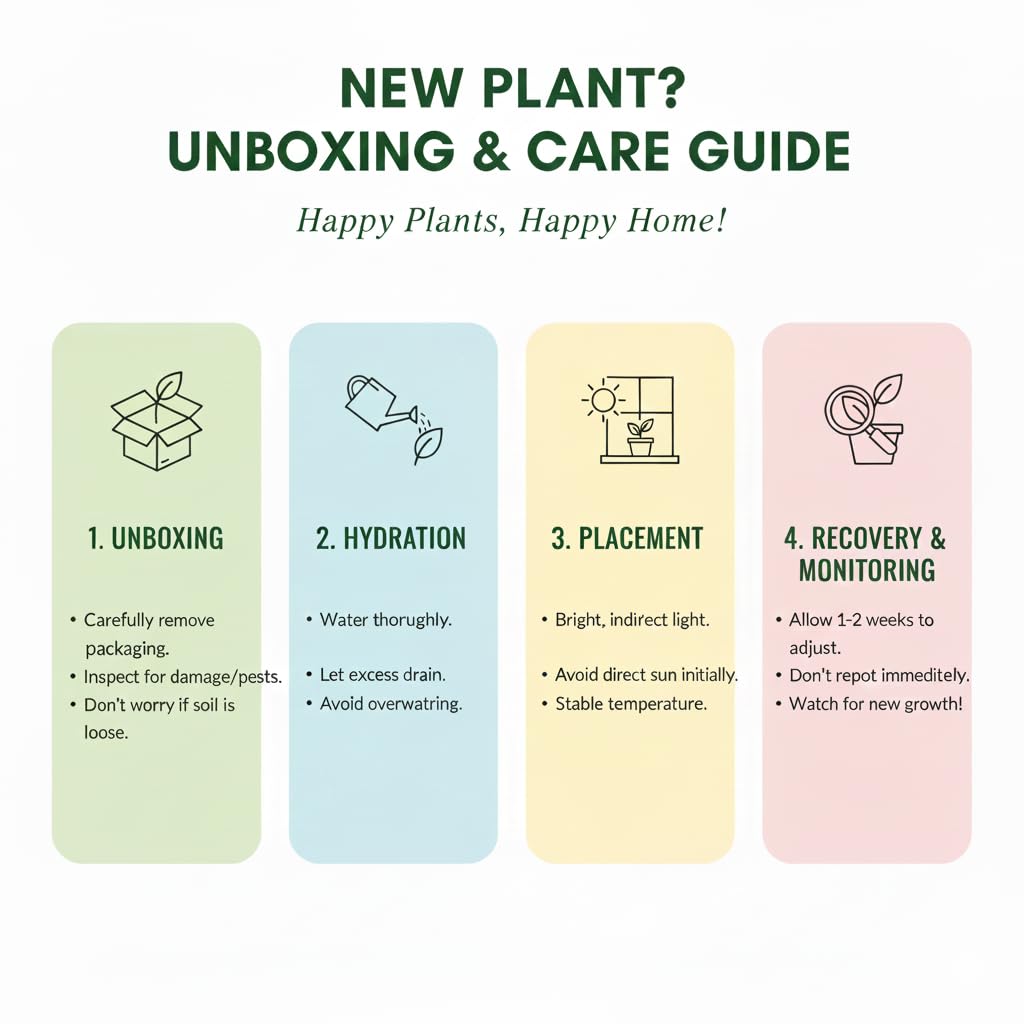 BloomTopia live plant unpacking and planting guide.