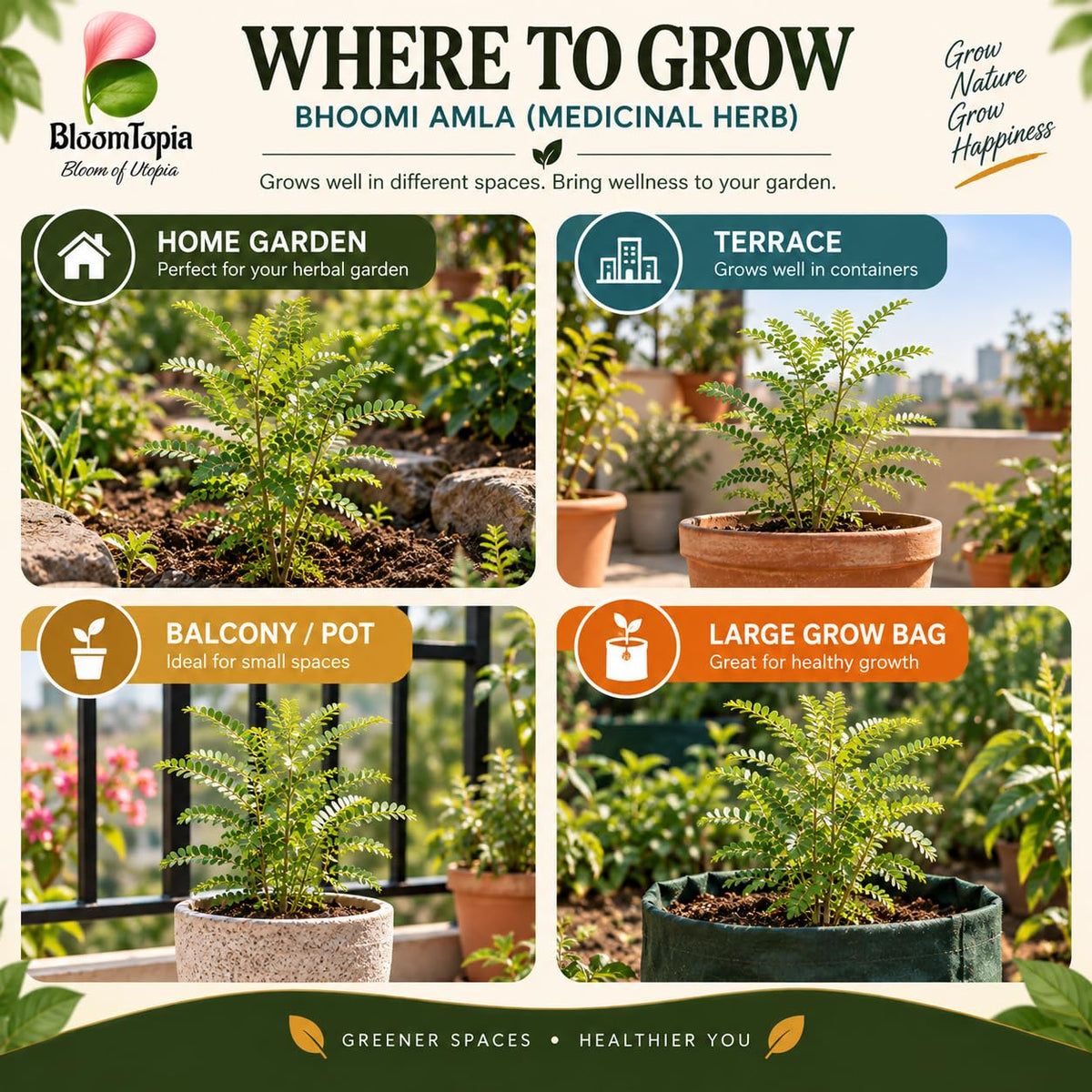 Illustrated growing locations for Bhoomi Amla.