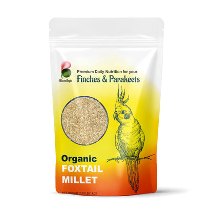 BloomTopia foxtail millet bird food pouch.