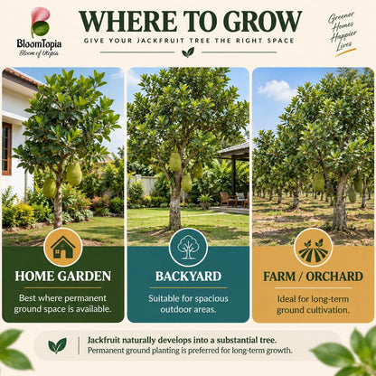 Illustrated growing locations for Thai All Time Grafted Jackfruit.