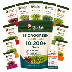 Microgreen Seed Kit – 10 Varieties (Approx. 10,200 Seeds)