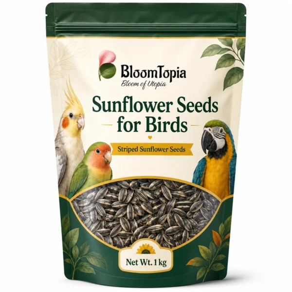 bloomtopia-sunflower-seeds Striped Sunflower Seeds for Birds – 1 kg